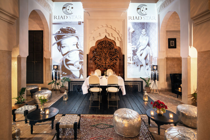 Patio and Pool riad star Marrakech
